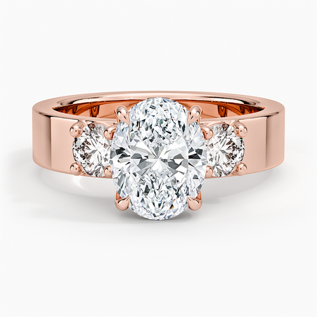 14K Rose Gold Peyton Three Stone Diamond Ring (1/2 ct. tw.)