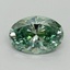 1.64 Ct. Fancy Vivid Pacific Green Oval Lab Grown Diamond