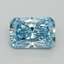5.10 Ct. Fancy Vivid Blue Radiant Lab Grown Diamond