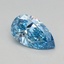 0.56 Ct. Fancy Vivid Blue Pear Lab Grown Diamond
