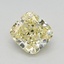 0.70 Ct. Fancy Yellow Cushion Lab Grown Diamond