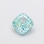 1.01 Ct. Fancy Vivid  Blue Cushion Lab Grown Diamond