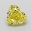 5.05 Ct. Fancy Intense None Yellow Heart Lab Grown Diamond