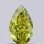 0.69 Ct. Fancy Intense Greenish Yellow Pear Lab Grown Diamond
