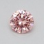 0.32 Ct. Fancy Vivid Pink Round Lab Grown Diamond