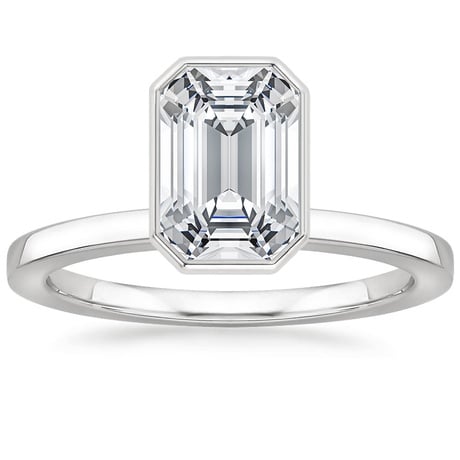 Floating Bezel Solitaire Ring