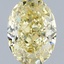 1.06 Ct. Fancy  Yellow Oval Lab Grown Diamond