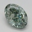 1.65 Ct. Fancy Vivid Green Oval Lab Grown Diamond