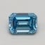 0.51 Ct. Fancy Intense Blue Emerald Lab Grown Diamond