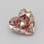 0.51 Ct. Light Pinkish Brown Heart Lab Grown Diamond