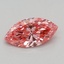 0.35 Ct. Fancy Vivid Pink Marquise Lab Grown Diamond