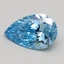 1.13 Ct. Fancy Vivid Blue Pear Lab Grown Diamond