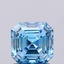 1.24 Ct. Fancy Vivid Blue Asscher Lab Grown Diamond