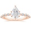 14K Rose Gold Marseille Half Coverage Diamond Ring (1/4 ct. tw.), smalltop view