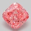 5.37 Ct. Fancy Vivid Pink Cushion Lab Grown Diamond