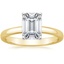 18K Yellow Gold Comfort Fit 2.5mm Ring, smalltop view