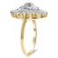 The Mackennzie Ring, smalltop view on a hand