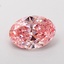 1.79 Ct. Fancy Vivid Pink Oval Lab Grown Diamond