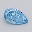 1.52 Ct. Fancy Vivid  Blue Pear Lab Grown Diamond