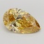 4.08 Ct. Fancy Vivid Yellow Pear Lab Grown Diamond