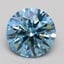 2.01 Ct. Fancy Vivid Blue Round Lab Grown Diamond