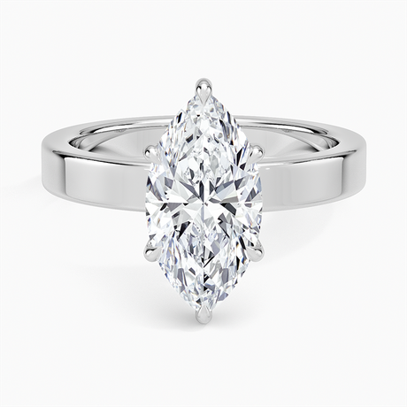 18K White Gold Peyton 3mm Solitaire Ring