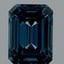 0.90 Ct. Fancy Vivid  Blue Emerald Lab Grown Diamond