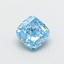 1.06 Ct. Fancy Vivid  Blue Cushion Lab Grown Diamond