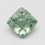 1.59 Ct. Fancy Vivid Green Cushion Lab Grown Diamond