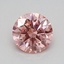 0.51 Ct. Fancy Vivid Pink Round Lab Grown Diamond