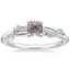 Platinum Pirouette Twist Diamond Ring, smalltop view