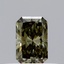 0.36 Ct. Fancy Greyish Green Radiant Lab Grown Diamond