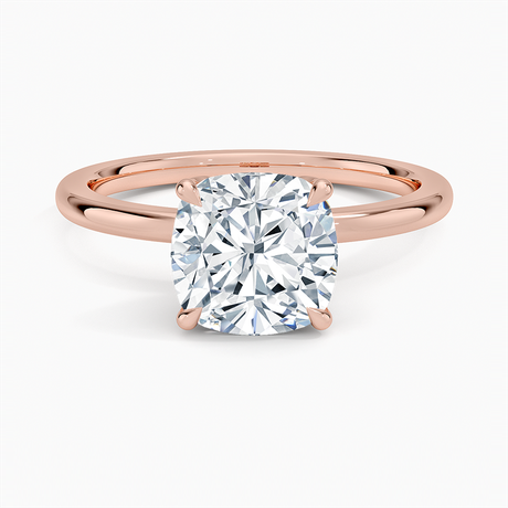 14K Rose Gold Petal 1.5mm Diamond Ring