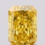 1.27 Ct. Fancy Vivid  Yellow Radiant Lab Grown Diamond