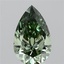 2.55 Ct. Fancy Vivid Green Pear Lab Grown Diamond