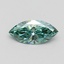 1.03 Ct. Fancy Vivid Green Marquise Lab Grown Diamond