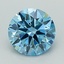 1.10 Ct. Fancy Vivid Blue Round Lab Grown Diamond