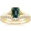 18K Yellow Gold Reverie Ring with Flair Diamond Ring (1/6 ct. tw.)