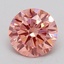 0.88 Ct. Fancy Vivid  Pink Round Lab Grown Diamond
