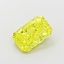 1.01 Ct. Fancy Vivid  Yellow Radiant Lab Grown Diamond