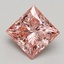 2.02 Ct. Fancy Intense Pink Princess Lab Grown Diamond