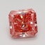 1.04 Ct. Fancy Vivid Pink Radiant Lab Grown Diamond