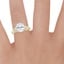 18K Yellow Gold Secret Garden Diamond Ring (1/2 ct. tw.), smallzoomed in top view on a hand