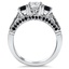 Sapphire Embellished Three-Stone Heirloom Ring, smallside view