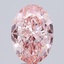 7.06 Ct. Fancy Vivid Pink Oval Lab Grown Diamond