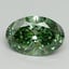 5.16 Ct. Fancy Vivid Pacific Green Oval Lab Grown Diamond