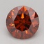 0.73 Ct. Fancy Deep Orange Round Lab Grown Diamond