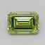 1.07 Ct. Fancy Vivid  Green Emerald Lab Grown Diamond