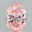 2.10 Ct. Fancy Vivid Pink Oval Lab Grown Diamond