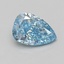 2.23 Ct. Fancy Vivid Blue Pear Lab Grown Diamond